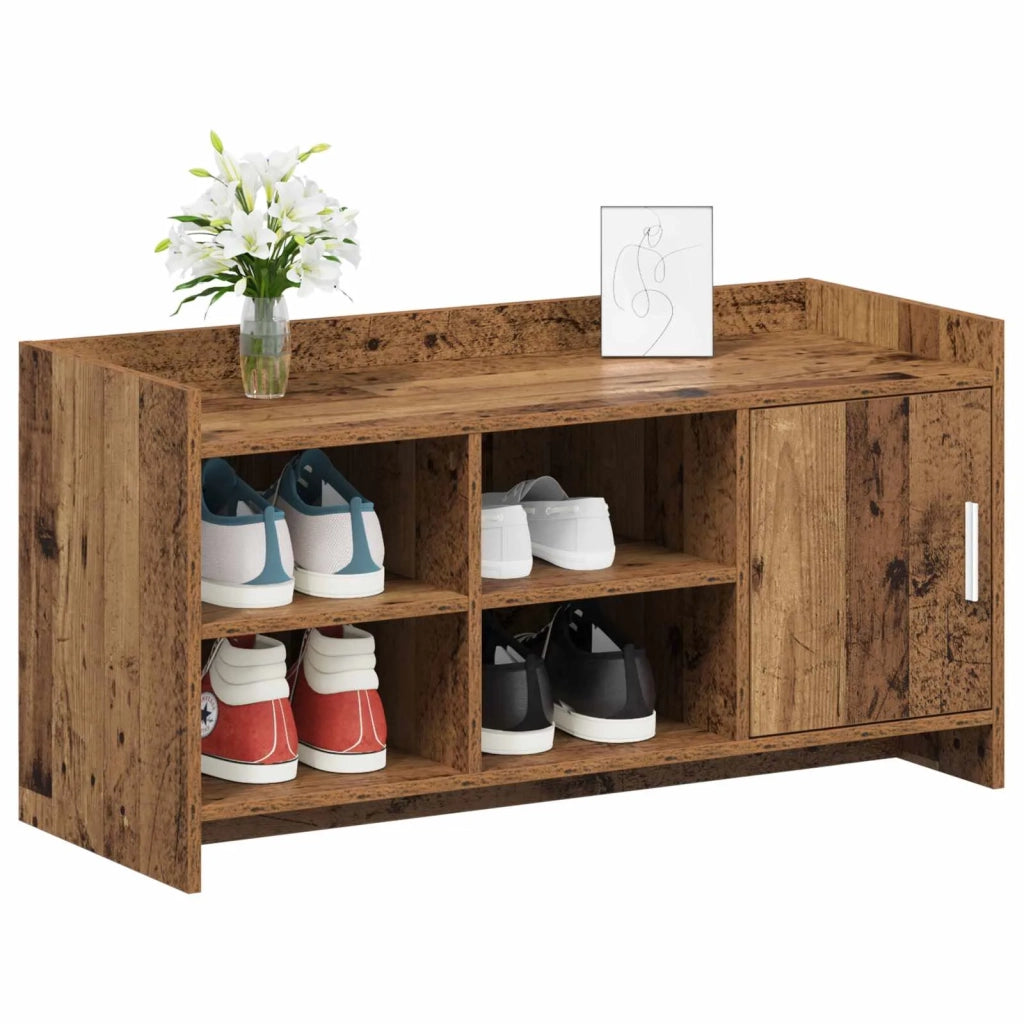 Mobile per scarpe con porta Legno antico 100 x 39,5 x 51 cm 8011361