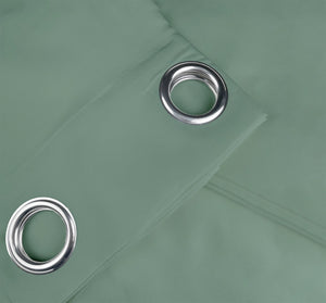 Tenda Semioscurante 140 x 290 Cm Moderne Con Occhielli  Salvia - 1 Tenda