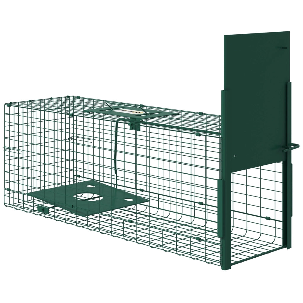 Gabbia Trappola per Animali Piccoli ¨C Zephmum ¨C 80x25x30 cm Verde Scuro