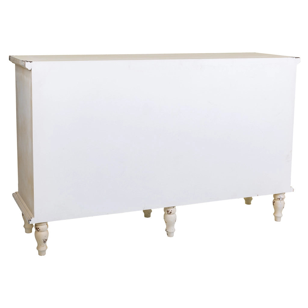 Credenza in legno con 4 porte 152x40x91h cm
