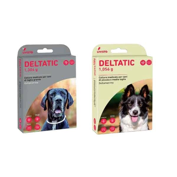 COLLARE ANTIPARASSITARIO 'DELTATIC' LIVISTO 60 cm - Per cani taglia piccola/media - LIVISTO