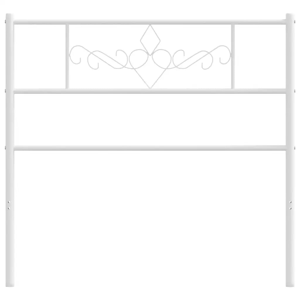 Testiera in Metallo Bianco 75 cm