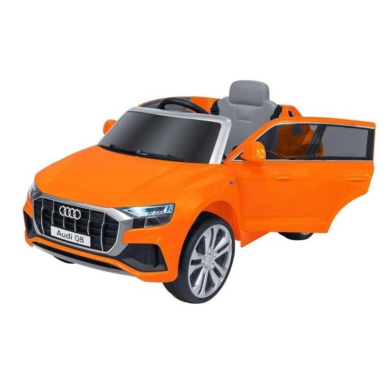AUTO ELETTRICA AUDI Q8 DA 12V CON RADIOCOMANDO IN COLORE ARANCIONE