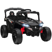 Auto Bambini Elettrica 12V Telecomando 2.4G Luci ¨C Minimal ¨C Nero