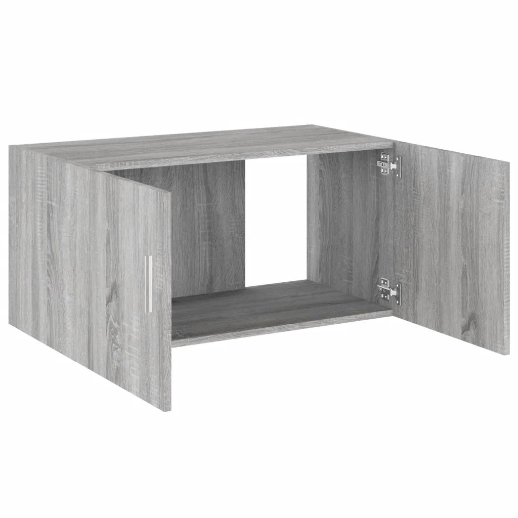 Armadietto da Parete Grigio Sonoma 80x39x40cm Legno Multistrato CFW4602342