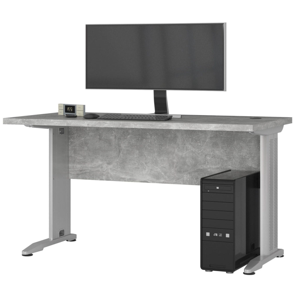 Scrivania per computer AKORD BM135 Cemento 135 cm 135x60x76 cm