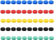 Magnetini per frigoriferi, 50 pezzi, 5 colori, magneti per lavagne bianche, piccoli magneti, magneti rotondi per lavagne bianche, frigoriferi, uffici, scuole e lavagne.