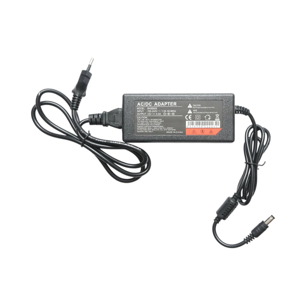 Adattatore di alimentazione 12V 5A AC/DC universale, spina jack 2,1x5,5x11mm Breckner Germany