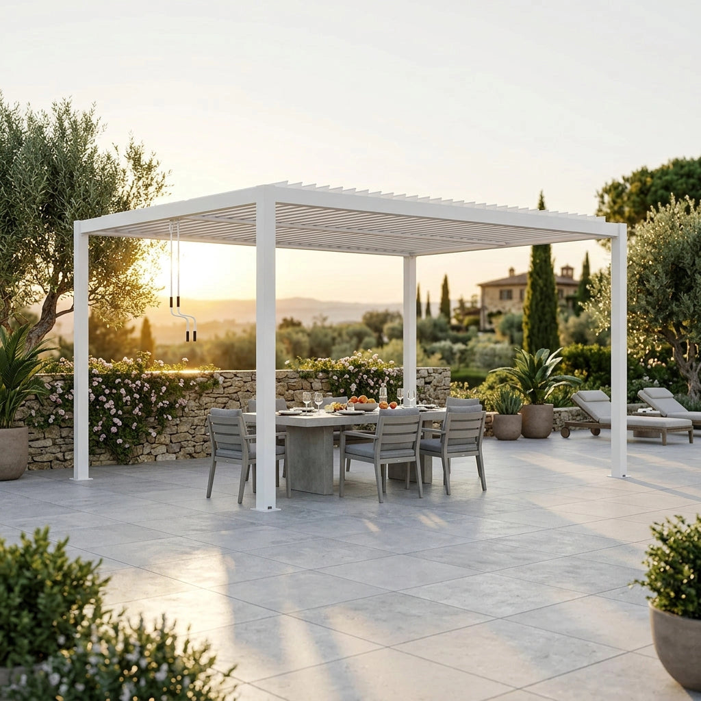 Pergola bioclimatica in alluminio - TONY