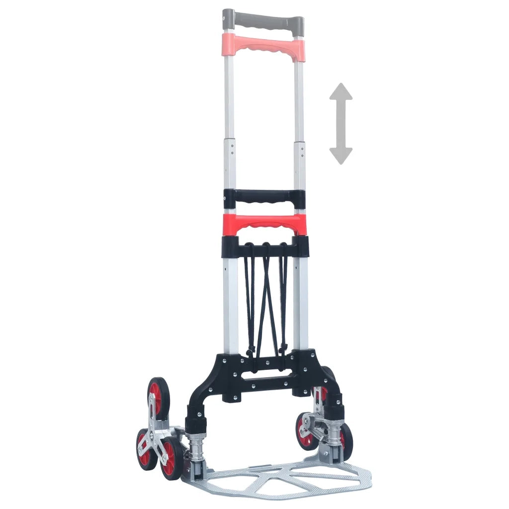 Carrello per Scale Pieghevole 70 kg in Alluminio Argento CFW8754240