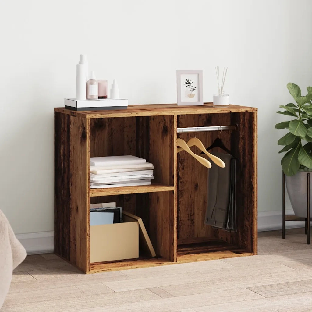 Armadietto per Cosmetici Legno Antico 80x40x65 cm in Truciolato 857031