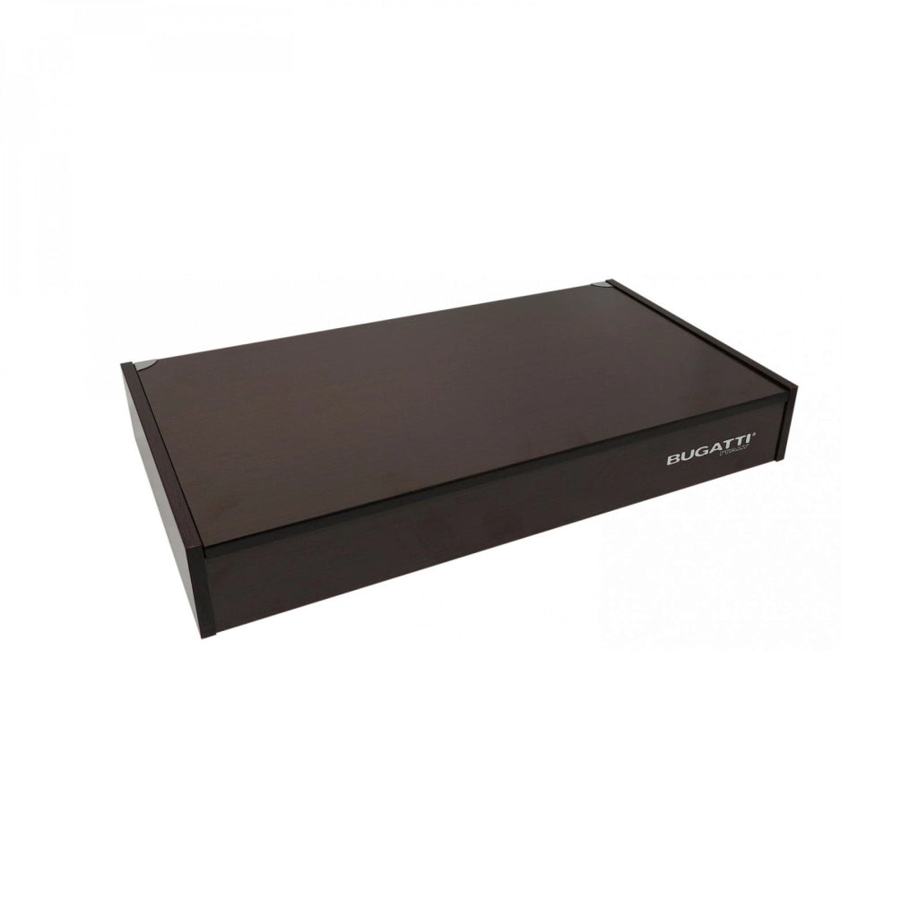 ARIANNA Ghiera Argento Anticato, Posate Set 24 Pz, Scatola Wengè,