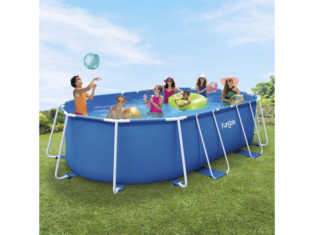 Piscina tubolare ovale "Tina" - 4,24 x 2,50 x 1 m