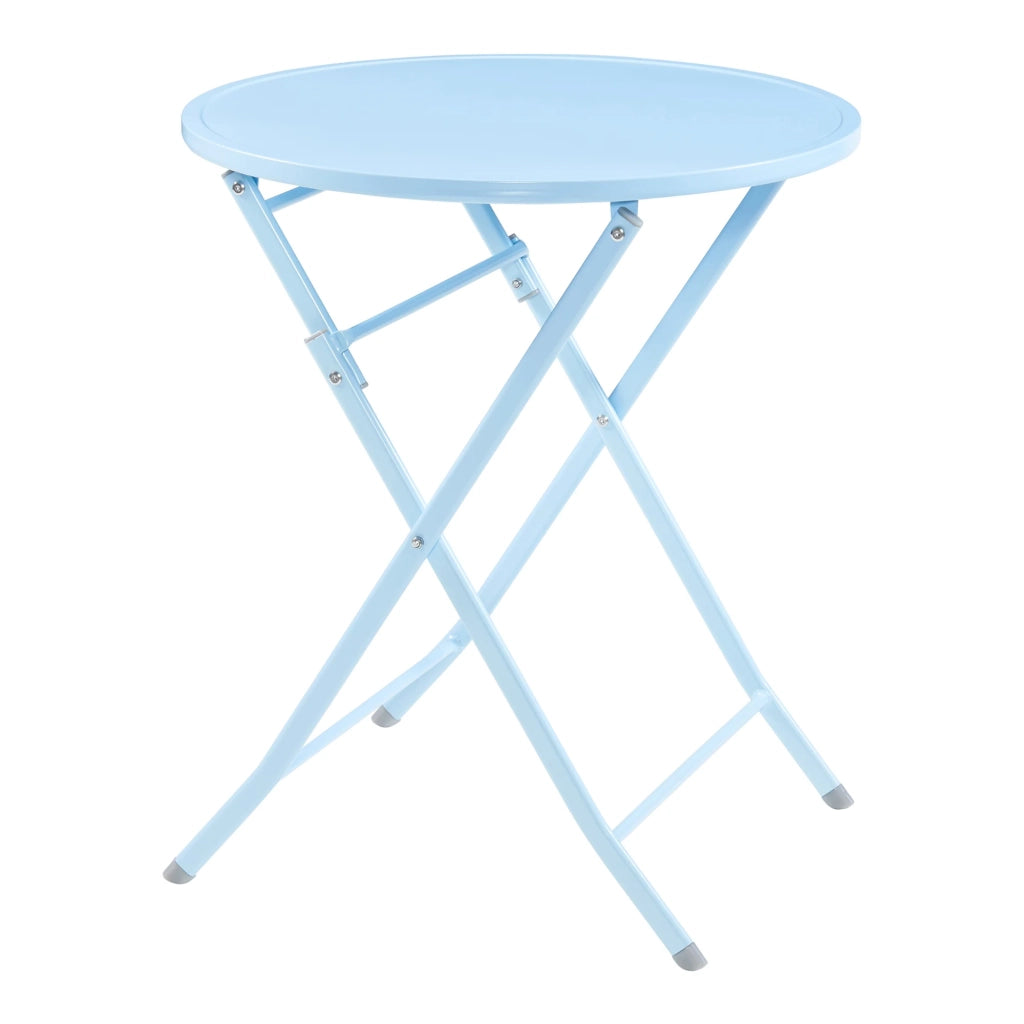 Tavolo da giardino pieghevole 71 x 62 cm azzurro cielo 03_0011035