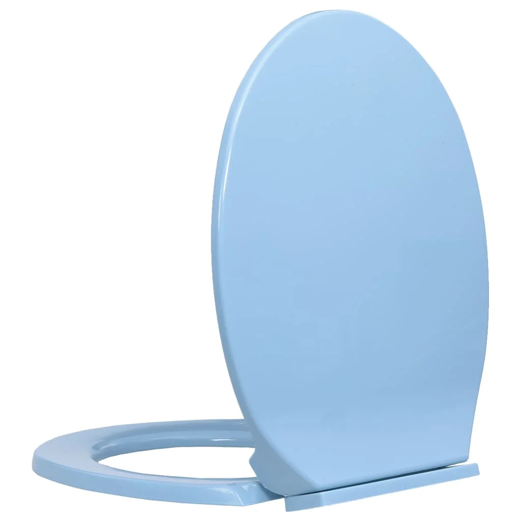 Sedile WC ovale blu con chiusura ammortizzata 02_0002923