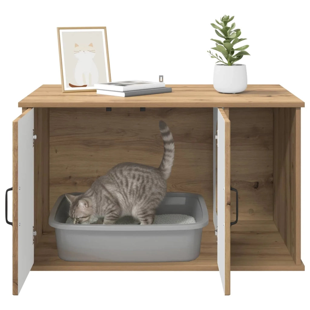 Casa per Gatti Rovere Artigianale 85 x 55 x 50 cm