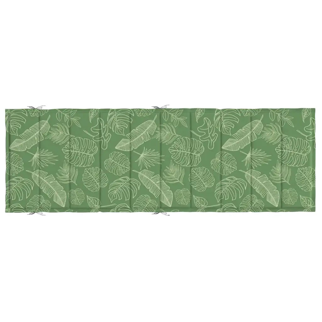 Cuscino per sedie | Cuscino per Lettino con Motivo a Foglie in Tessuto Oxford