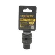 Chiave a bussola a impatto Crownman da 10 mm, attacco quadro da 1/2" in acciaio Cr-Mo