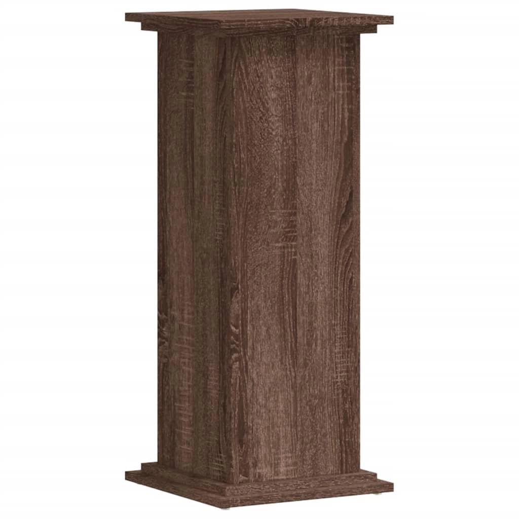 Portavasi mobiletto per fiori 33 x 33 x 80 cm legno ingegnerizzato marrone 02_0045156