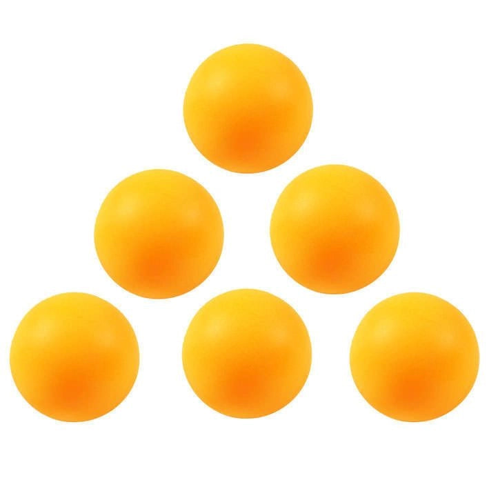 6 palline da ping pong arancioni, resistenti e ideali per allenamenti e partite