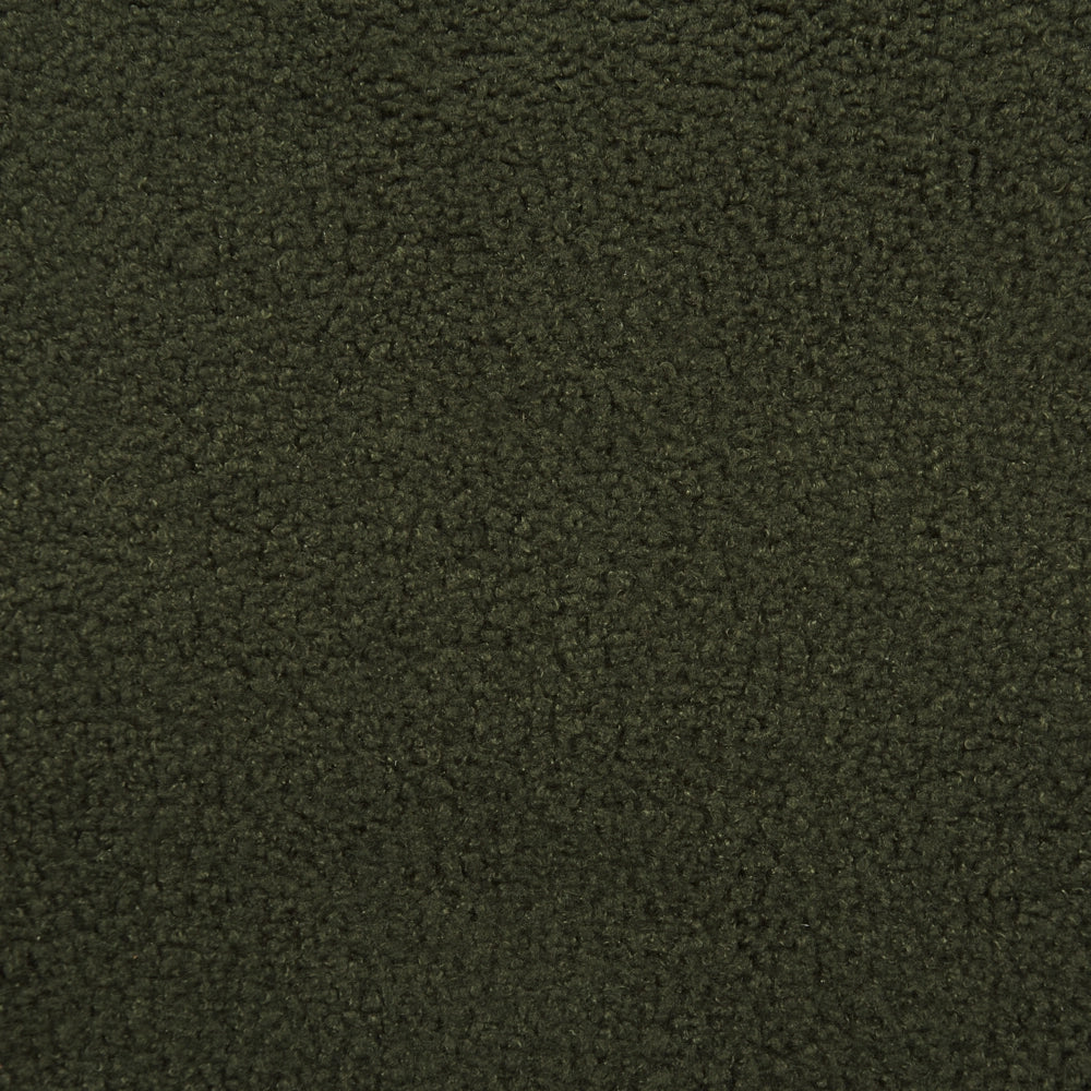 Set di 2 sedie da pranzo Verde Scuro con gambe senza braccioli Bouclè PU Gambe in ferro nero Design contemporaneo e retrò Sedute per la sala da pranzo