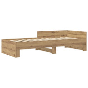 Letto singolo | Letto per adulti | Struttura letto con testata Rovere Artigianale 80 x 200 cm
