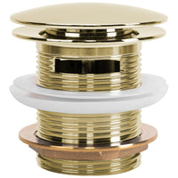 Tappo Vasca Senza Troppo Pieno Click-clack Rea Gold 6cm