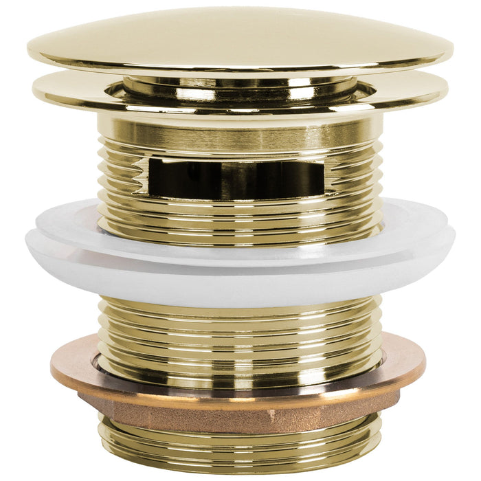 Tappo Vasca Senza Troppo Pieno Click-clack Rea Gold 6cm