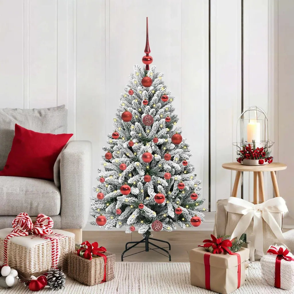 Albero di Natale artificiale con 150 LED Verde e Bianco 120 cm 3395730
