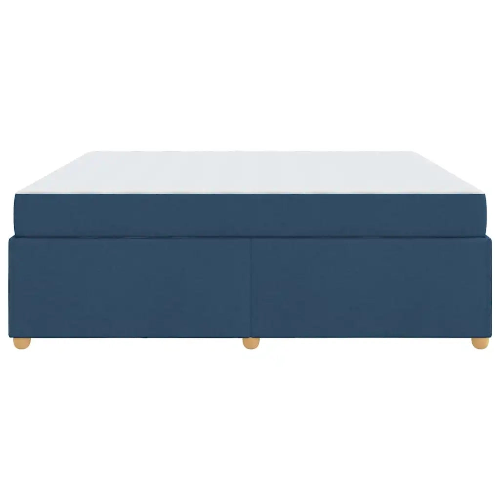 vidaXL Struttura del letto con materasso Blu 180 x 200 cm Tessuto