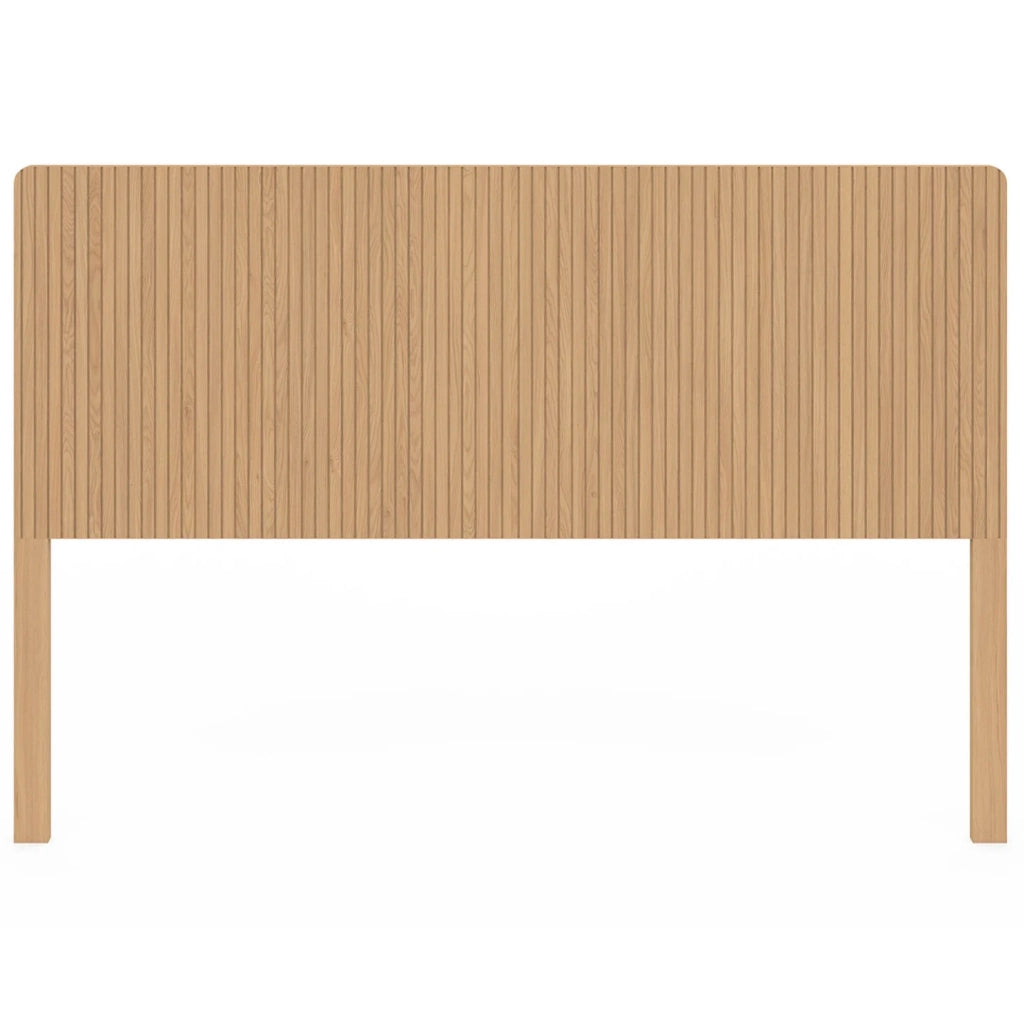 IDMarket - Testiera JULIETTE 160 cm a libera installazione con effetto doghe in legno