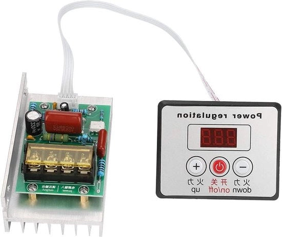 Controller Elettronico Digitale - Termostato Dimmerabile 8000W AC220V - Prestazioni Elevate Regolazione Velocità Attuatore SCR.