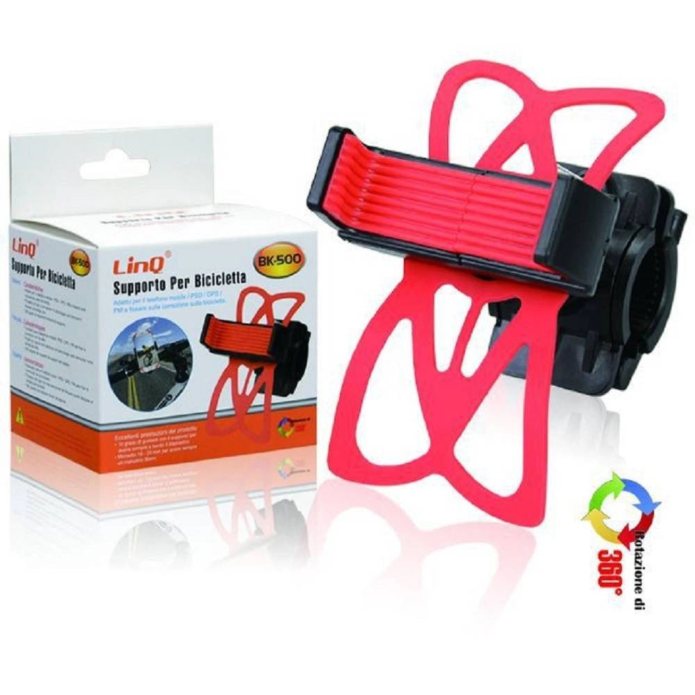 Trade Shop - Supporto Bici Bicicletta Universale Struttura In Silicone Per Smartphone Bk-500 -