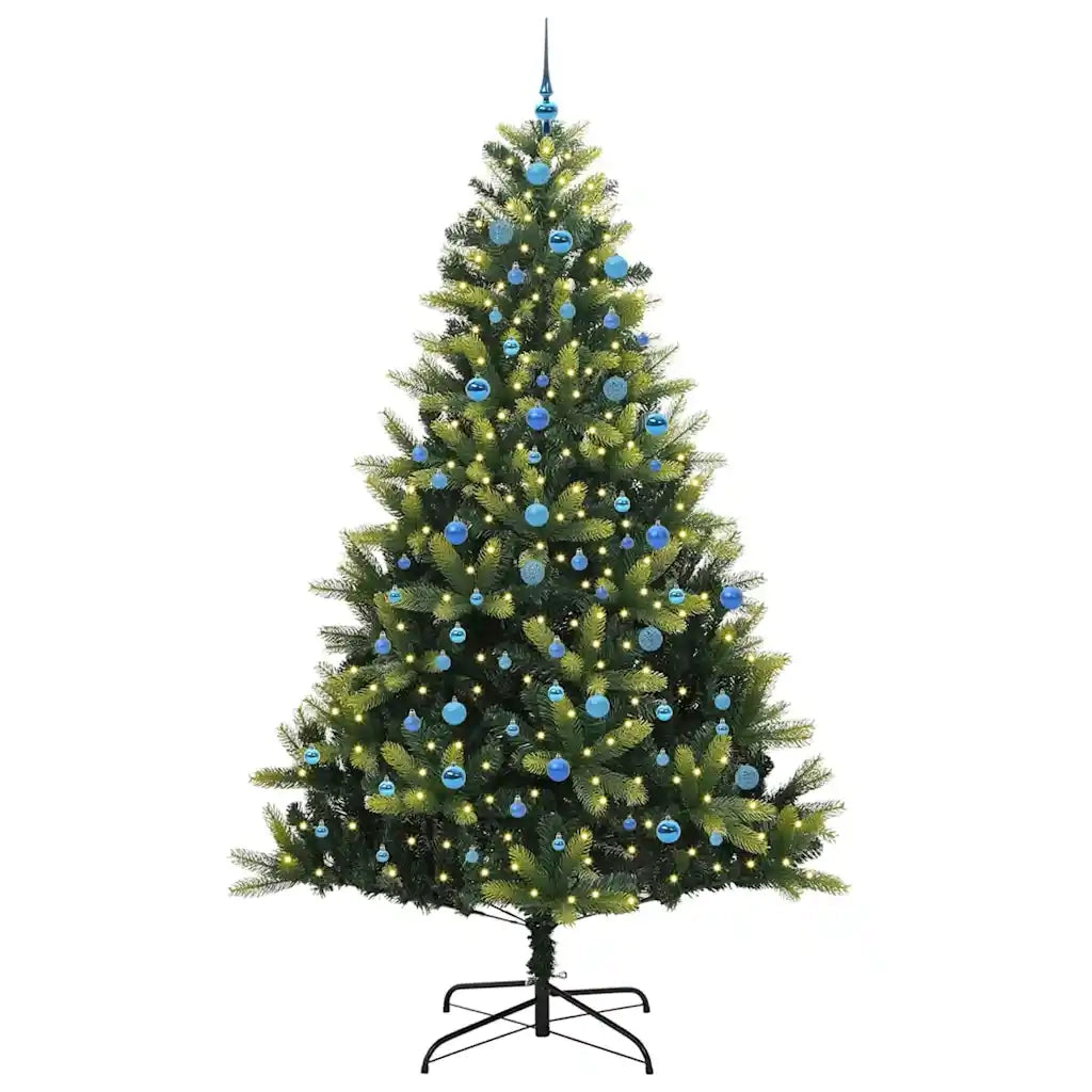 Albero di Natale | Decorazioni natalizie Artificiale a Cerniera con 300 LED 240 cm