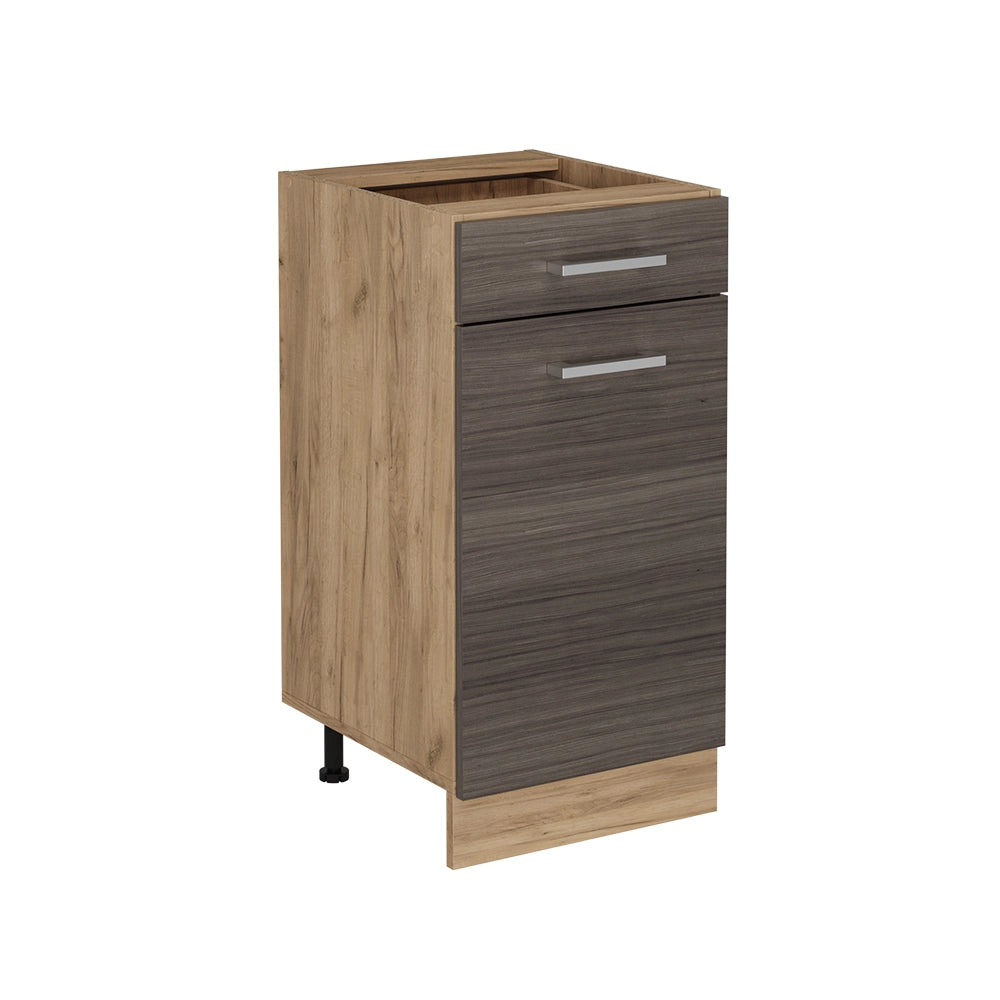 Vicco Mobiletto base per cucina Grigio nobile 40 cm senza piano di lavoro