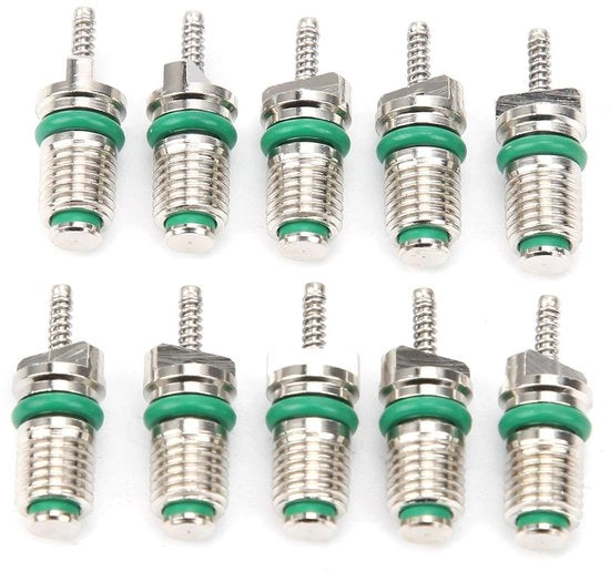 Ventiolo di Condizionamento dell'Aria - Alta Pressione - R134A Ventiolo - Core di Gomma/Rame - 10 Pezzi - Installazione Facile - Adatto per la maggior parte delle auto - Ventiolo di Condizionamento dell'Aria con Core