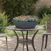 Set di Fioriere in Plastica Antracite Plastica 50 x 50 x 15 cm