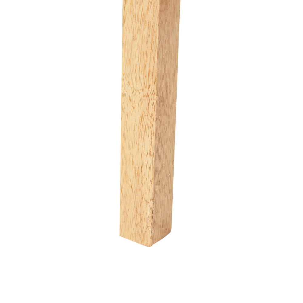 Set di 2 sedie da pranzo imbottite in legno chiaro e beige chiaro stile tradizionale