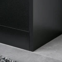 Scarpiera Salvaspazio Regolabile, Mobile Portascarpe con 8 Scomparti Legno 80 x 24 x 120cm Nero