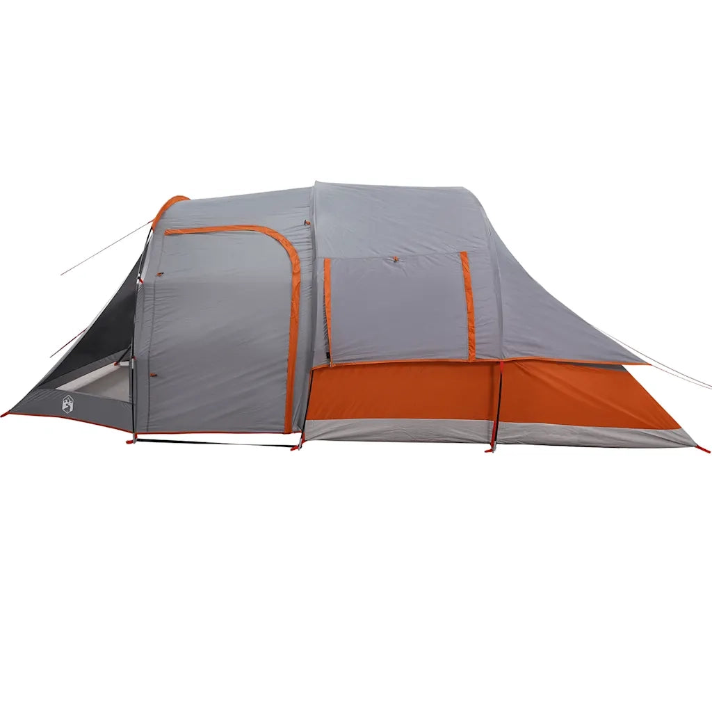 Tenda da Campeggio a Tunnel per 4 Persone Grigia Impermeabile 94745