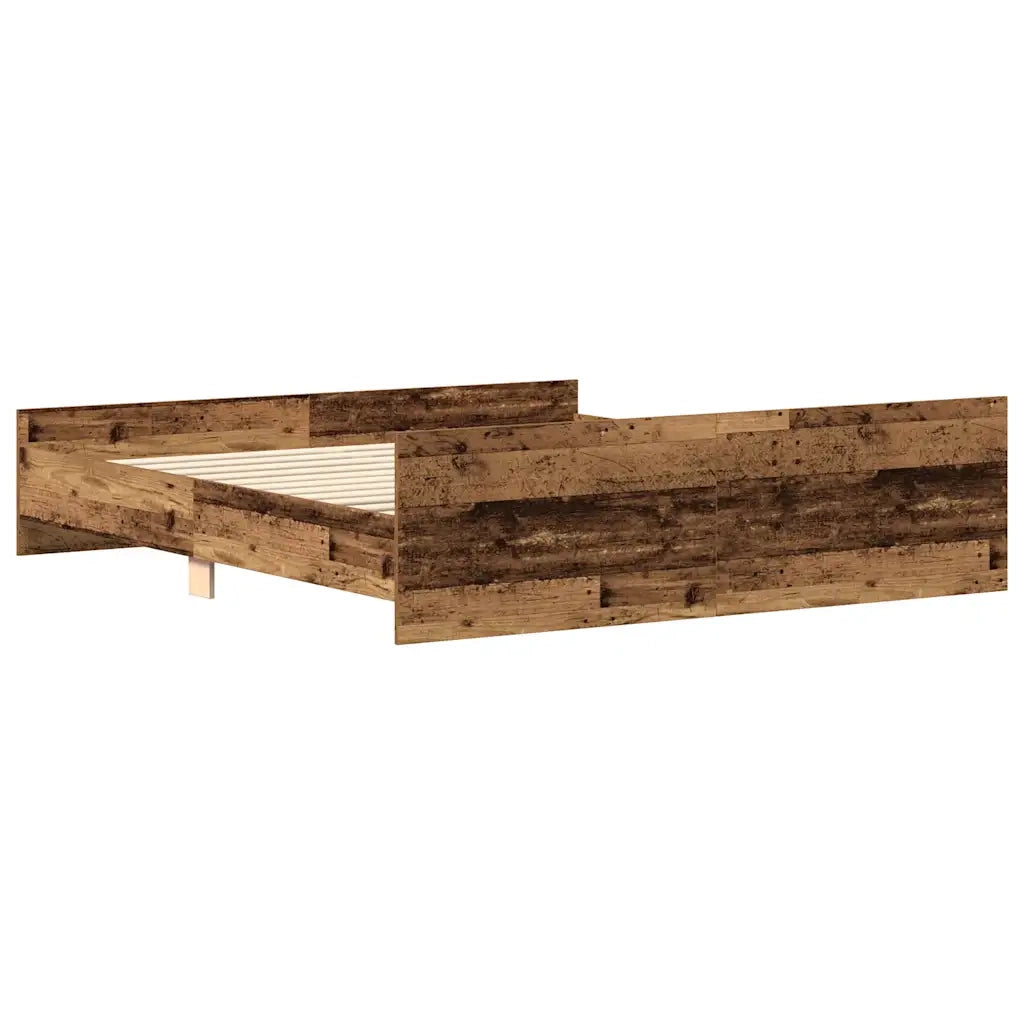 Giroletto senza Materasso Legno Antico 180x200 cm in Truciolato