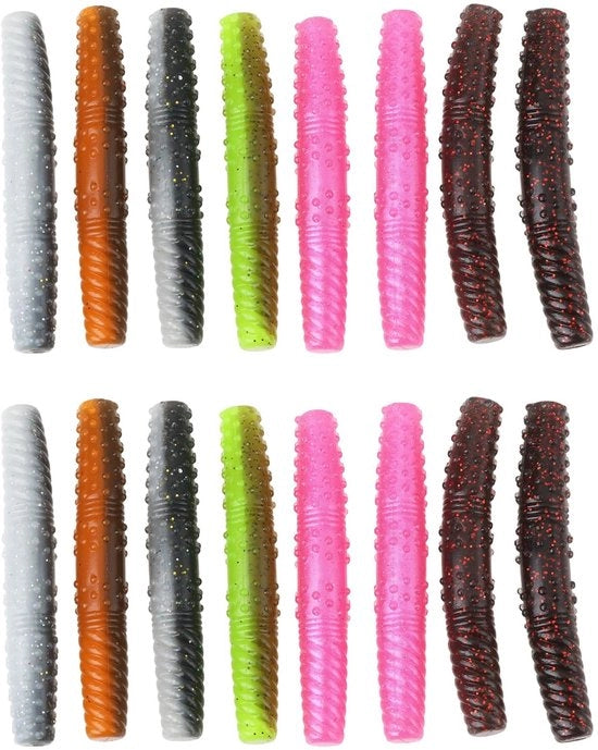 Asta in Plastica Zoppa - 16 Pezzi - Stile TRD - Per Carpe/Trote - Acquacolla/Sales - 6,5 Cm di Lunghezza - Asta in Plastica