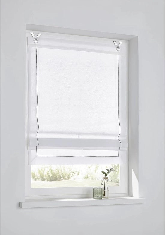 Vetraia per tenda - semi-trasparente - elegante - 1 pezzo - 45 cm x 140 cm