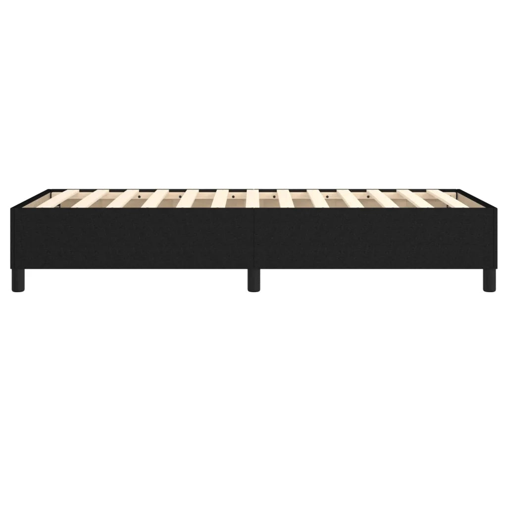 Struttura Letto a Rete a Molle-Giroletto Nero 100x200 cm in Tessuto 876790