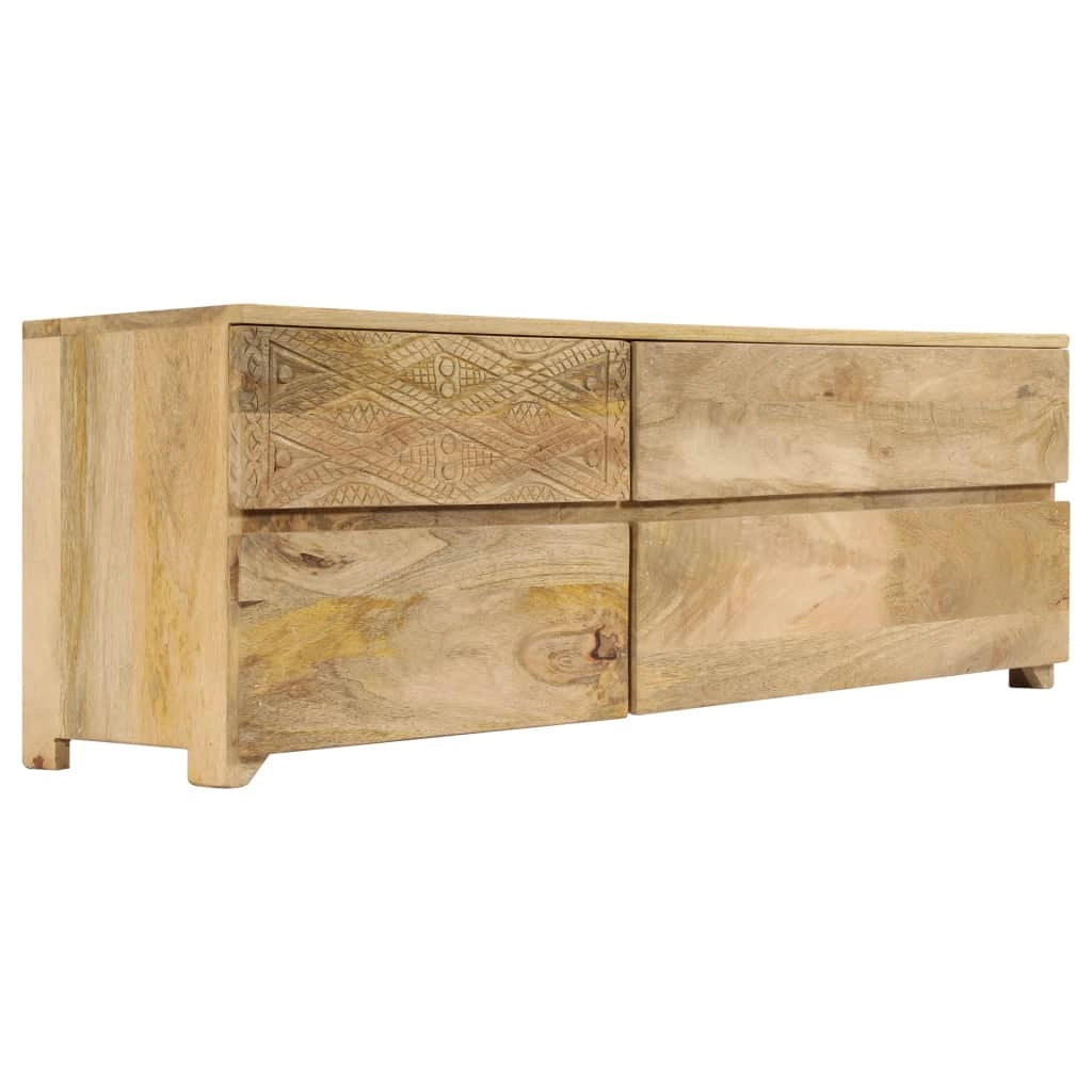 Pratico mobile porta TV/credenza di design in legno massello di mango 120 cm 2502171