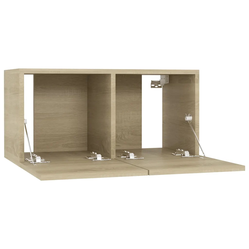 Mobili Porta TV Pensili 3pz | Armadietto TV | Mobile Porta TV Rovere Sonoma 60x30x30 cm
