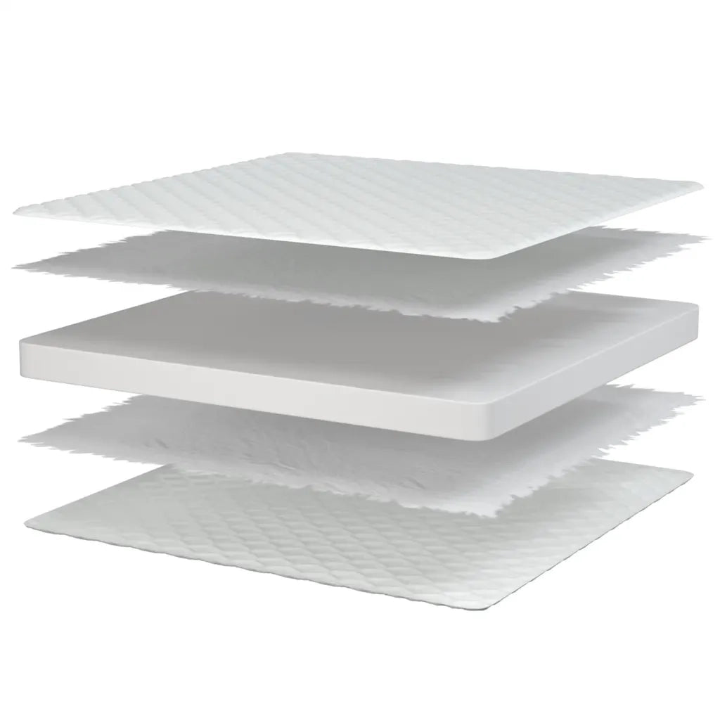 Materasso Viscoelastico-Materasso per Letto Bianco 90x190x17 cm Morbido