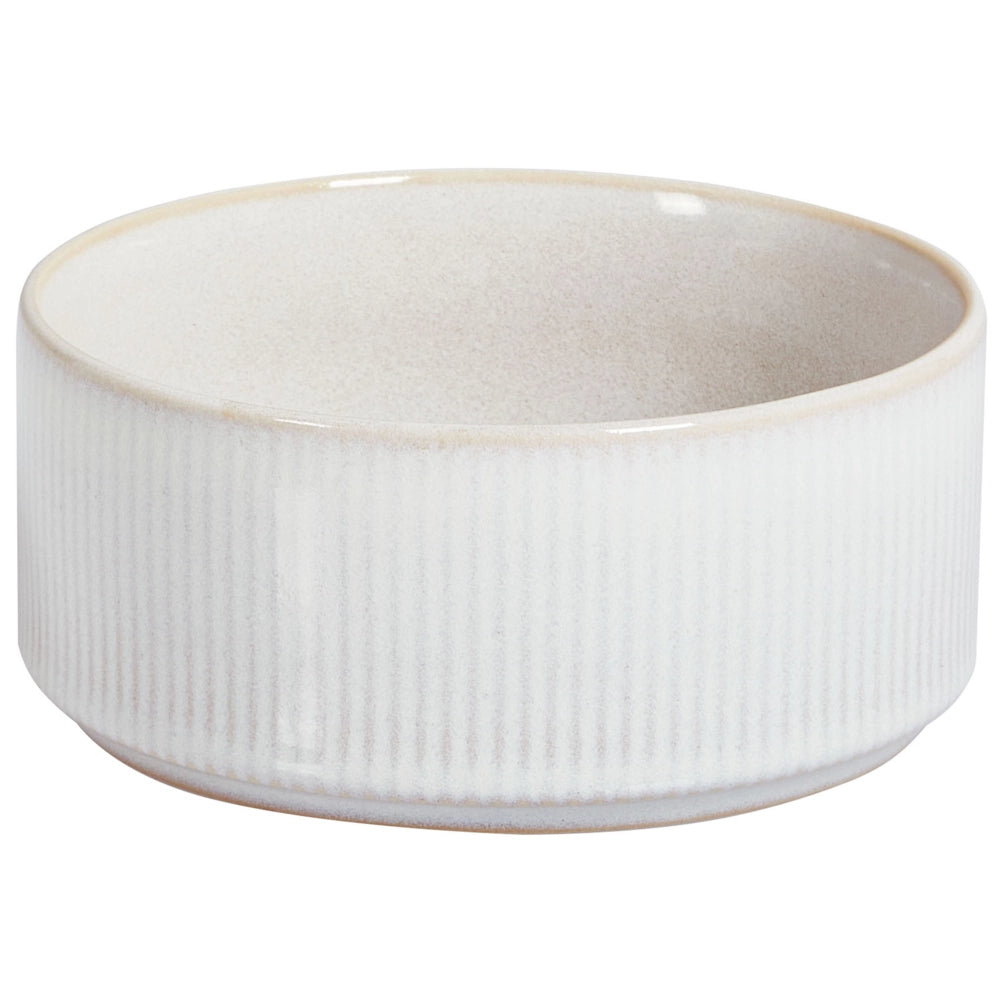 Set di 24 stoviglie di gres caolino bianco sporco fatto a mano con smalto reattivo Servizio per 8 persone Cucina Sala da pranzo