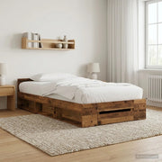 Telaio del letto con storage Legno antico 80 x 200 cm 3429600