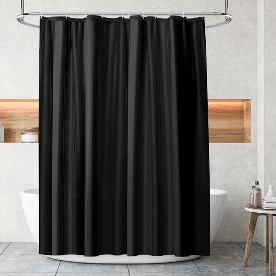 Douchegordino Acquaproteggiato - Douchegordino Antischiumoso - Materiale PEVA - 180x180 cm - Incluso 12 Ganci - Solido e Duraturo - Douchegordino per Bagno